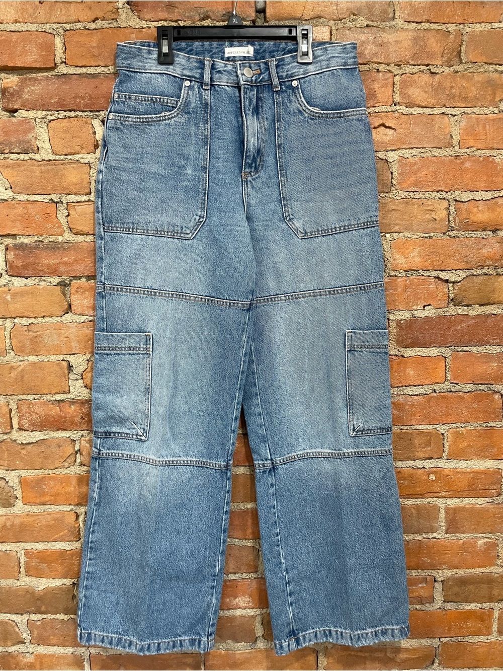 Avec Les Filles Wide Leg Cargo Jeans | 28 | Like New